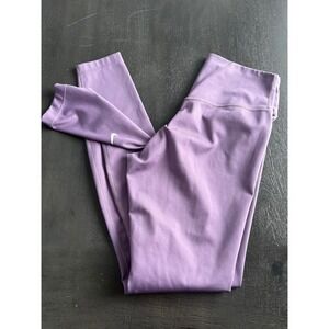 Nike Dri-FIT Womens High Waisted Leggings Purple Small Activewear Yoga Pants
